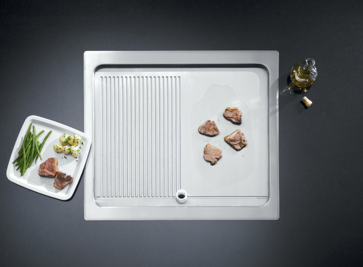 Elektro-Griddle- und -Grillplatte mit Stahlbratflächen - IEB 450