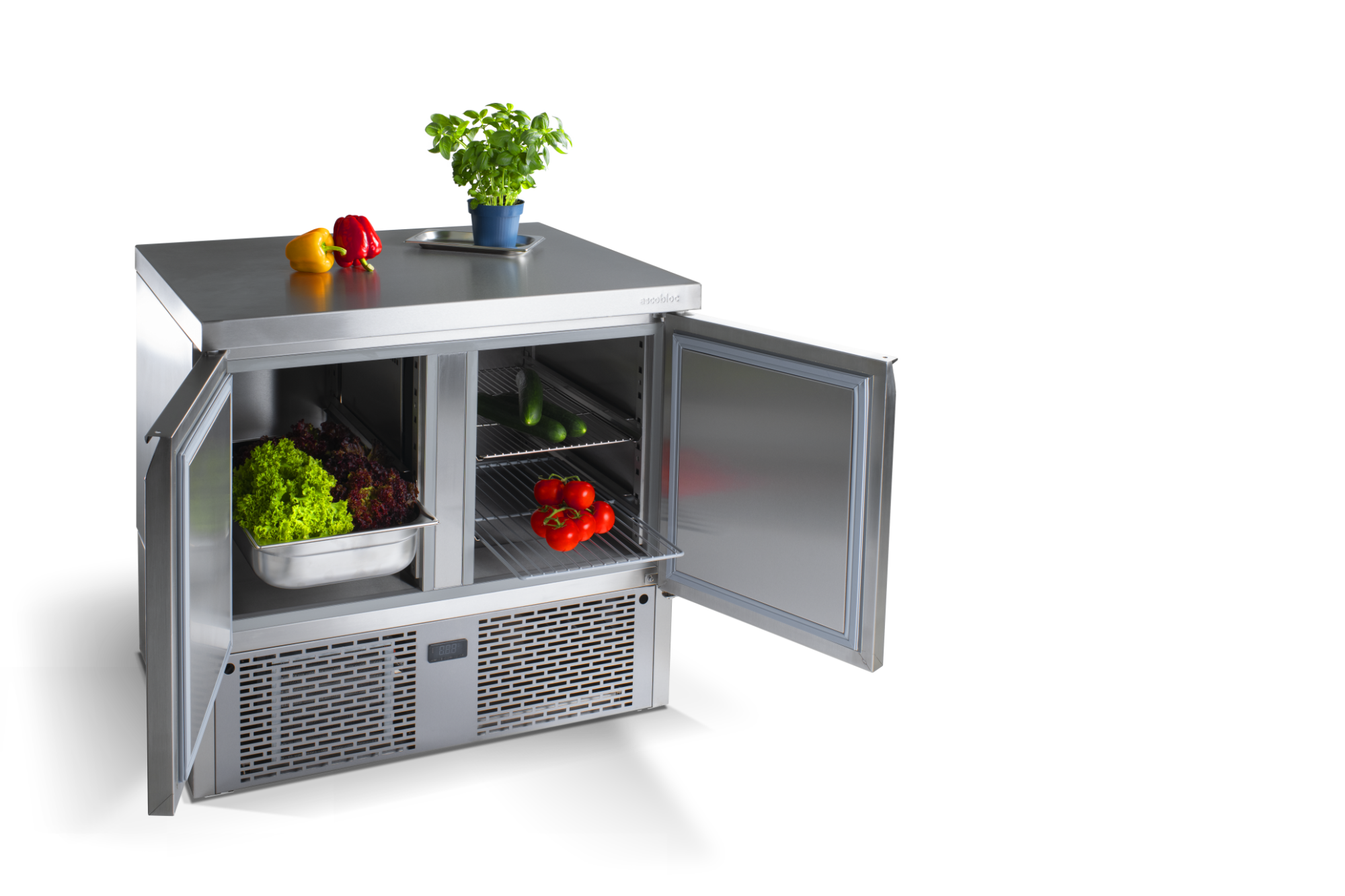 ascobloc Refrigerated counter with base cooling unit